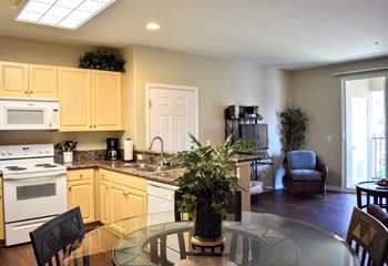 furnished dining room area